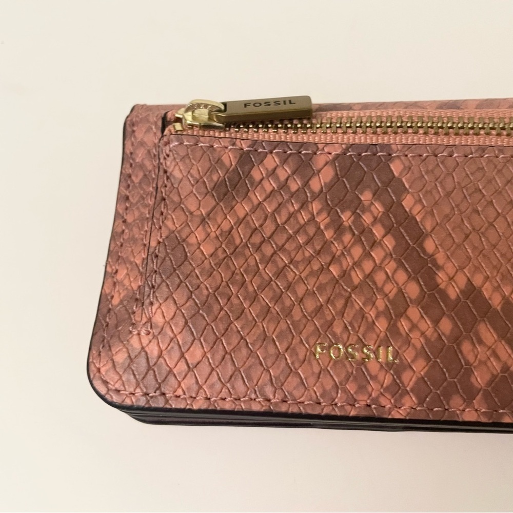 Fossil Snake Print Pattern Small Wallet - Picture 11 of 16